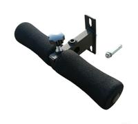 Wall Mounted Sit Up Bar, Steel Abdominal Workout Foot Holder， for Home Gym Core Training, Space Saving Indoor Support Anchor, Black