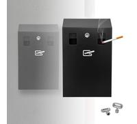 Wall Mounted Smoking Bin, Outdoor Cigarette Bin, Heavy Duty Steel Wall Mounted Ashtray Outdoor, for Public Areas, Pubs, Clubs, Restaurants