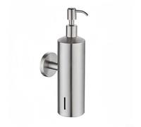 Wall Mounted Soap Dispenser for Bathroom Kitchen Hotel Commercial Use 250ML Shower Gel Shampoo Dispenser with Easy Installation Precise Control Pump System(Silver Glossy)