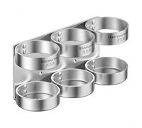 Wall Mounted Soap Dispenser Holder Rack Suitable For Holding Shower Gel And Shampoo Bottles With Stainless Steel Finish And Stable Fixing Method(3 Holes)