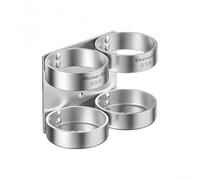 Wall Mounted Soap Dispenser Holder Rack Suitable For Holding Shower Gel And Shampoo Bottles With Stainless Steel Finish And Stable Fixing Method(2 Holes)