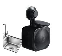 Wall Mounted Soap Dispenser - Refillable Pump Bottle, Suction Cup Fixed Detergent Dispenser, Space Saving Liquid Soap Holder, Easy Press Mechanism | Kitchen Countertop Bathroom Sink Cleaning Station H