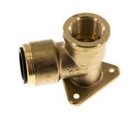 Wall-mounted Socket G3/4'' Female x 22 mm Push-in Brass 16bar (224.8psi)