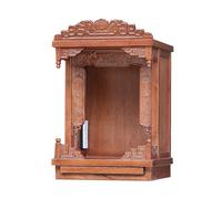 Wall Mounted Solid Wood Buddhist Altar Shrine for Temples and Homes, Prayer Cabinet with Wall-Mounted Installation