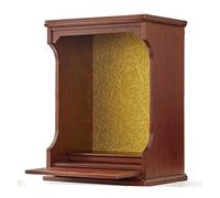 Wall mounted solid wood shrine buddhist altar,personal shrine altar table buddha niche,buddhist prayer altar cabinet,offering buddha altar,With LED light,With pull-out storage panel(B,44.5*29.5*58cm/1