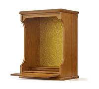 Wall mounted solid wood shrine buddhist altar,personal shrine altar table buddha niche,buddhist prayer altar cabinet,offering buddha altar,With LED light,With pull-out storage panel(A,60*35*58cm/23.6*