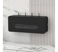 Wall-Mounted Solid Wood WiFi Router Shelf & Cord Management Box, Stylish Storage Solution for Home & Office, Functional Router Organizer for Clutter-Free Spaces