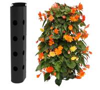 Wall-Mounted Space-Saving Vertical Planter - Flower Tower. For Bedding Plants, Fruit, Vegetable, Herbs, Strawberry. For Outdoor Use in Small Garden, Patio, Balcony. Alternative to Beds and Pot