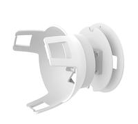 Wall-mounted Speaker Holder Bracket Space Saving Speaker Box Storage Rack Falling Home Decoration Built-in Cable Management for (White)