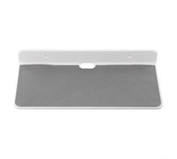 Wall Mounted Speaker Shelf for Home Theatre - Clear Acrylic Display for Satellites - Cord Storage Design Black(White)