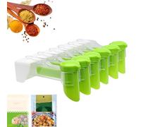 Wall Mounted Spice Bag Storage | Kitchen Wall Mounted Spice Rack | Packed Spice Bag Storage Rack | Spice Clip Gripper Storage Organiser | No Drill Gripper Storage Tray For The