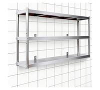 Wall-Mounted Stainless Steel Arm Rack Industrial Kitchen Storage Solution for Wine Cellars Letto Portasili GA 150x30x40cm Heavy-Duty Design