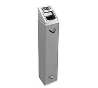 Wall Mounted Stainless Steel Ashtray for Outdoor Use, Locking Design for Commercial Spaces, Durable Ashtray for Hotels and Public Areas, Easy to Install