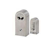 Wall Mounted Stainless Steel Ashtray for Outdoor Use, Locking Design for Commercial Spaces, Durable Ashtray for Hotels and Public Areas, Easy to Install
