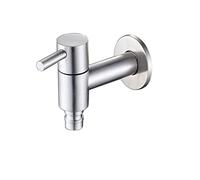 Wall Mounted Stainless Steel Bathroom Sink Faucet, Mop Pond Cold Water Tap, Garden Laundry Utility Faucets, G1/2'' Thread