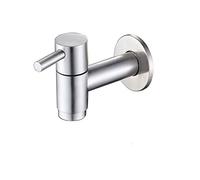 Wall Mounted Stainless Steel Bathroom Sink Faucet, Mop Pond Cold Water Tap, Garden Laundry Utility Faucets, G1/2'' Thread
