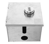 Wall Mounted Stainless Steel Lockable Electrical Outlet Box for Outdoor Use