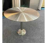 Wall Mounted Stainless Steel Round Folding Table Space Saving Modern Pub Desk for Cafés Indoor Outdoor Use (I Type 30cm 11.8in)