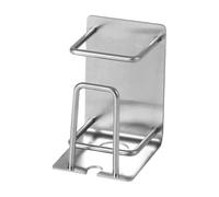 Wall Mounted Stainless Steel Toothbrush Cup Holder for Bathroom | Punch Free Self Adhesive Rack, Smooth Rounded Finish, Sink Area Storage, Glass Surface Friendly