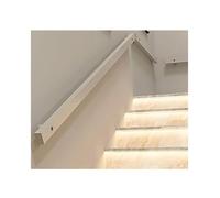 Wall Mounted Stair Handrail for Kids Seniors Modern Indoor Railing Anti-Slip Grab Bar Wood Grain Finish Barrier-Free Auxiliary Banister Kit(Gray,8.5ft/2.6m)