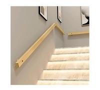 Wall Mounted Stair Handrail for Kids Seniors Modern Indoor Railing Anti-Slip Grab Bar Wood Grain Finish Barrier-Free Auxiliary Banister Kit(Wood Color,8ft/2.5m)