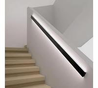 Wall-Mounted Stair Handrails with Motion Sensor LED Light, Three Color Adjustments for Enhanced Safety on Indoor and Outdoor Stairs