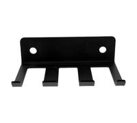 Wall Mounted Steel Barbell Holder Three Squat Rack Hooks | Black Finish, Accessory Management for Jump Ropes and Weightlifting Belts, Home Gym Storage