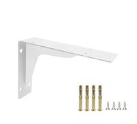 Wall Mounted Steel Bracket for Heavy Load Support with Rust Resistant Finish Suitable for Indoor and Outdoor Shelf and Countertop Installation (14in)