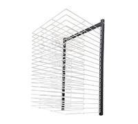 Wall-Mounted Steel Ding Rack for Art - Foldable Sturdy Metal Air Ding Rack for Classrooms Space-Saving for Paintings & Dings Ideal for Artists