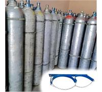 Wall Mounted Steel Gas Cylinder Holder, Secure Storage Rack for Hospital Factory Laboratory Safety