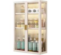 Wall Mounted Storage Cabinet - 3-Tier Rack for Bathroom, Kitchen & Living Room Organization, Space-Saving Shelving Unit, Stylish Home Decor Solution