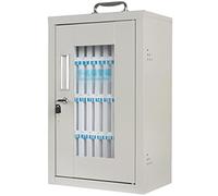 Wall-Mounted Storage Cabinet for Phone Lockable with Handle 36 Compartments Ideal for Office Classroom Desk nization Secure Mobile Device Storage
