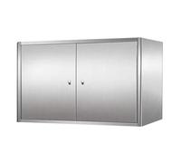 Wall Mounted Storage Cabinet, Stainless Steel Kitchen Pantry and Bathroom Medicine Cabinet for Laundry and Dining Rooms