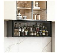 Wall Mounted Storage Cabinet with Glass Door - Versatile Metalfor Kitchen Bathroom Laundry Garage & Basement - Stylish Space-Saving Solution