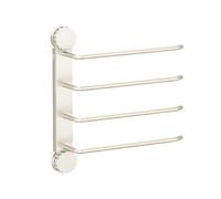 Wall-Mounted Suct Cup Paper Towel Holder, Space-Saving Design for Kitchen & Bathroom, Carbon Steel & ABS Construct, Slish White h