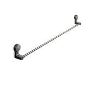 Wall-Mounted Suction Cup Towel Rack Strong Suction Rotatable Hanging Towel Holder Large Load Bearing Waterproof,Black 50,100cm