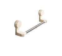 Wall-Mounted Suction Cup Towel Rack Strong Suction Rotatable Hanging Towel Holder Large Load Bearing Waterproof,White 30cm