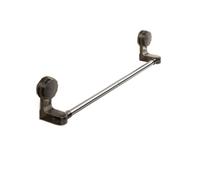 Wall-Mounted Suction Cup Towel Rack Strong Suction Rotatable Hanging Towel Holder Large Load Bearing Waterproof,BLACK 50CM