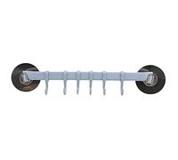 Wall-Mounted Suction Hooks for Kitchen & Bathroom - 1PC 6 Storage Hooks Space-Saving for Shower Door & Bathroom Essentials.