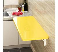 Wall Mounted Table Drop-Leaf Wood Floating Desk Folding For Laundry Room, Dining Hanging Kitchen Small Spaces, Computer Workbench Home Office Bar (Co