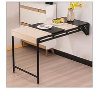 Wall Mounted Table Folding Hidden Wall Desk Multi-Function Home Office Workbench Convertible To Wall Painting Sturdy Writing Desk Drop-Leaf Floating Table For Kitchen & Dining & Breakfast Bar LWX