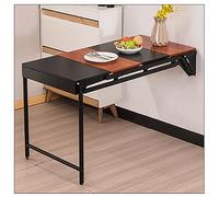 Wall Mounted Table Folding Hidden Wall Desk Multi-Function Home Office Workbench Convertible To Wall Painting Sturdy Writing Desk Drop-Leaf Floating Table For Kitchen & Dining & Breakfast Bar LWX