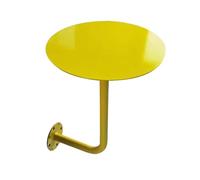 Wall Mounted Table with Card Holder - Round Cafe Side Table for Coffee Shop, Small Countertop Design - Perfect for Limited Spaces and Modern Decor