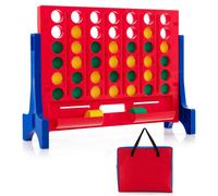 Wall Mounted Tabletop Giant 4-In-A Row 4-to-Score Connect Game Set Gymax Blue One Size