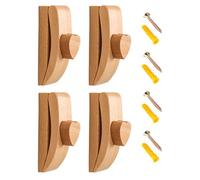 Wall-Mounted Tapestry Rack - 4pcs, Tapestry Hangers | Wood Carpet Clamp Art Decor for Displaying Quilts, Blankets, Carpets and Tapestries