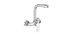 Wall Mounted Taps Hot and Cold Kitchen Washbasin Faucet Into The Wall Washbasin Sink Balcony Washbasin All Copper Mixed Water Valve Faucet(Color06)