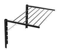 Wall mounted telescopic drying rack clothes airer for wall laundry stand