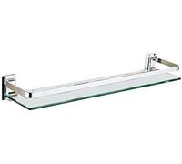 Wall Mounted Tempered Glass Shelf - Bathroom Storage for Shower - 700mm & 500mm Sizes - Stylish Glass Shelves for Efficient Home Decor and Space Saving