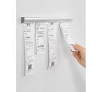 Wall-Mounted Ticket Holder, Drill-Free Self-Adhesive Check Rack for Restaurants, Aluminium Alloy Tickets Display Holder