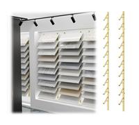 Wall Mounted Tile Display Rack, 10 Tier Metal Skateboard Storage Organizer, Cloth Shelf and Sample Holder, Durable Iron Construction